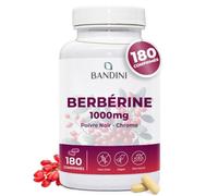 Bandini® Berberine 1000mg pure haut dosage | 180 comprimés de Berberin HCl