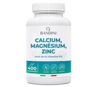 Bandini® Calcium Magnésium Zinc Vitamine D3 + K2 MK7 | 400 comprimés |