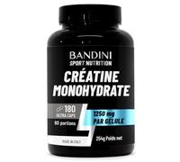Bandini® Creatine 180 gélules 3000 mg par dose - Pure Créatine monohydrate