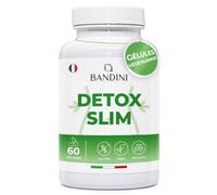 Bandini® DETOX SLIM 60 gélules végétaliennes | Drainant, Digestive, Antioxydant pour le Foie et l'Intestine | Complexe d'extraits de plantes: Bromélaïne, Pissenlit, Pilosella, Bouleau