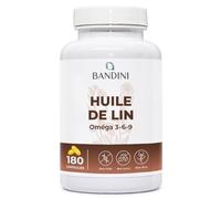 Bandini® Huile de graines de lin 180 softgels - 1000mg de Graine de lin