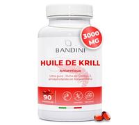 Bandini® Huile de Krill Pure d' Antarctique 3000mg Oméga 3 | 90 gélules