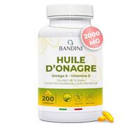 Bandini® Huile d'onagre Pressée à froid | 200 Capsules 2000mg 10% GLA +