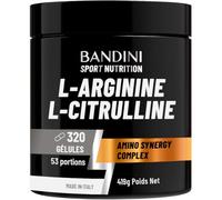 Bandini® L-Arginine + L-Citrulline 320 gélules (1100 mg par gélule)
