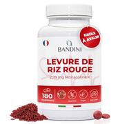Bandini® LEVURE DE RIZ ROUGE de Monascus purpureus | 180 comprimés faciles à avaler (6 mois) 99,7mg de riz rouge - 2,9mg de Monacolin K | Sans additifs, Vegan et Sans OGM | Antioxydant