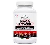 Bandini® MACA POWER 60 Gélules | Complément Alimentaire à base de Maca & Tribulus terrestris avec Arginine + Zinc + B6 + B12 | Stress, Système Immunitaire, Fatigue physique et mentale | Sans OGM