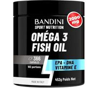 Bandini® OMEGA 3 Huile de Poisson 2000mg, 366 Gélules (180 Jours)- EPA DHA