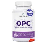 Bandini® OPC Extrait de Pépins de Raisin 1052mg par jour - 200 Gélules