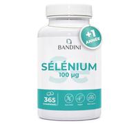 Bandini® Sélénium 365 Comprimés Végans (1 An et Plus) 100 µg Hautement Dosé