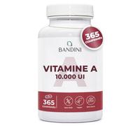 Bandini® Vitamine A 10.000 I.U. (3000 µg) 365 Micro Comprimés (+1 an) | Acétate de rétinyle à haute dose, 1 Comprimé/3 Jours, Pour Yeux, Peau, Système immunitaire, Alternative aux gouttes et gélule