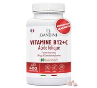 Bandini® Vitamine B12 + Acide folique 400 comprimés | Absorption du fer