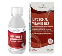 Bandini® Vitamine B12 Liposomale liquide 1000 mcg - Flacon 250 ml - | Système Immunitaire - Vit B 12 Supplément au Dosage et Absorption élevés - Vitamines 100% Végan Sans OGM - Avec doseur