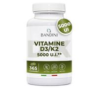 Bandini® Vitamine D3 K2 365 Comprimés 30.000 UI par mois, Qualité Premium