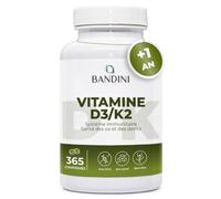 Bandini® Vitamine D3 K2 MK7, 365 Micro-Comprimés Végétariens (+1 An) |