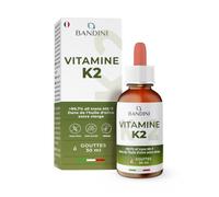 Bandini® Vitamine K2 MK-7 200 µg par goutte | Teneur all-trans >99,7% MK7 Ménaquinone | Vitamine K2 30 ml (840 gouttes) en huile d'olive extra vierge | Ossature Normale | Végan, fortement dosé