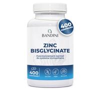 Bandini® Zinc Bisglycinate 400 Comprimés Végétaliens (13 mois) - Zinc pur
