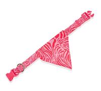 Bandit - Bandana pour Chien stylé - Pink Zebra - Taille M | Tour de Cou 30-38 cm - Attache pour Laisse intégrée - Foulard Nylon résistant & Doux - Durable & Lavable en Machine