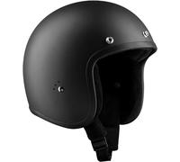 BANDIT Casque Jet JETMB taille S noir mat non homologué ECE - Style café racer et custom vintage - Coque légère en fibre de verre 850 g - Intérieur lavable - Fermeture rapide - Visière solaire noire