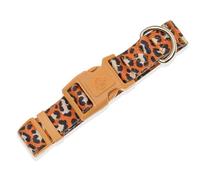 Bandit - Collier pour Chien - Taille L - Tour de Cou 40-63cm - Bouclerie Plastique Haute Qualité et Anneau Métal - Résistance à la Rupture de 300kg - Nylon - Lavable en Machine - Jungle Chic