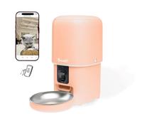 Bandit - Distributeur de croquettes - Caméra HD - Pêche - 4L | Caméra HD et Micro - Suivi Diététique - Pour Chats et Petits Chiens - 15 Repas Programmables - Réservoir 4L Hermétique