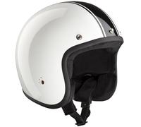 Bandit ECE Jet Classic Casque Jet, Blanc/Noir, Taille S (55/56)
