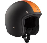 Bandit ECE Jet Race Casque Jet, noir/orange, Taille M (57)
