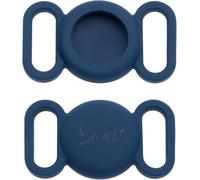 Bandit - Étui en Silicone pour AirTag Bleu Marine - Localisez Votre Animal - Matériau Durable - Facile à Attacher et variété de Couleurs - Conçu pour Durer et Facile à Utiliser