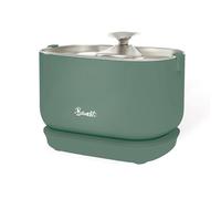 Bandit - Fontaine à Eau Filaire pour Chat 2,5L - Filtration 4 étapes - Ultra silencieuse inférieure 30dB - Acier Inoxydable - Plateau et Embout Compatibles Lave-Vaisselle - Vert