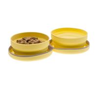 Bandit - Gamelle spéciale Voyage 14 cm - Pochette en Silicone et Pliable - Portable et Pratique - Design Compact pour faciliter Les Voyages - pour propriétaires d'animaux Actifs