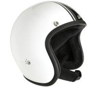 Bandit Jet Classic Casque Jet, Blanc/Noir, Taille XS (53/54)