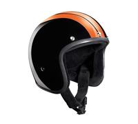 Bandit Jet Race Casque Jet, Schwarz/Orange, XL (61/62)