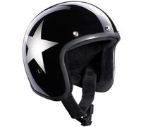 Bandit Jet Star Black Casque Jet, Noir/Argent, Taille S (55/56)