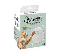 Bandit - Kit de Filtration pour Fontaine à Eau Compatible Bandit Uniquement - Garder l'eau fraîche - Améliore la qualité de l'eau - Filtration en 4 étapes pour éliminer Les impuretés - Longue durée