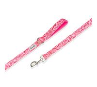 Bandit - Laisse pour Chien 120CM Fine Pink Zebra - Promenades Quotidiennes - Design Zèbre Rose - Capture Les Regards - Durable, Confortable, Maniable