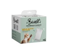 Bandit - Sachets absorbeurs d'humidité x6 - pour Distributeur Croquette | Compatible Bandit - Anti Moisissures & Odeurs - Protège Fraîcheur des Croquettes - sans Produit Chimique - 1Mois d'Efficacité