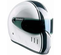 Bandit XXR Classic Casque de moto, Blanc/Noir, Taille L (59/60)