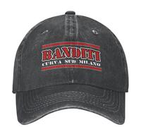 Banditi Curva Sud Milano Football Soccer Casquettes de Baseball Accessoires pour Hommes Femmes Casual Chapeaux en Détresse Snapback Chapeau Réglable Coton