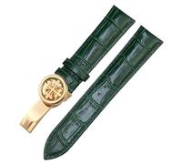 BANDKIT Bracelet de montre en cuir véritable avec boucle papillon pour Patek Philippe Aquanaut PP 5167A 19 mm, 20 mm, 21 mm, 22 mm, 22mm, Agate