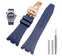 BANDKIT Bracelet de montre en silicone 26 mm 27 mm pour AP 15400 15202 15500 15703 26470SO Royal Oak Offshore Bracelet de sport en caoutchouc pour homme, 27mm, Agate