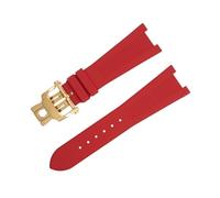 BANDKIT Bracelet de montre Nautilus 5711/5712 Interface originale 25-12 mm pour Patek Philippe FKM Fluororubber Bracelets Accessoires Bracelet (rouge)