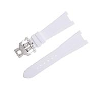 BANDKIT Bracelet de montre Nautilus 5711/5712 Interface originale 25-12 mm pour Patek Philippe FKM Fluororubber Bracelets Accessoires Bracelet (Blanc 3)