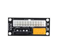 BANDKIT Lot de 10 cartes d'extension de synchronisation d'alimentation double PSU ATX 24 broches vers 4 broches SATA Molex (10 pièces Noir Sata)