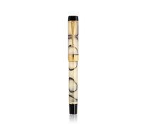 BANDKIT Lot de 18 stylos plume en résine iridum EF/F/M/pointe courbée avec convertisseur à clip doré/argenté