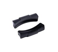 BANDKIT Lot de 2 maillons incurvés de 20 mm pour montre Rolex Submariner - En caoutchouc et cuir - Connexion sans couture, 20 mm, Agate