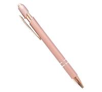 BANDKIT Lot de 20 à 200 stylos à bille en métal pour écran tactile, stylo publicitaire pour bureau, école, gravure de texte avec logo personnalisé (or rose (rose), 50 stylos)