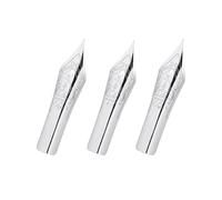 BANDKIT Lot de 3 plumes originales pour stylo-plume #6 Argenté Taille EF/F/M (EF F M)