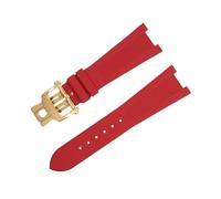 BANDKIT Pour Patek Philippe Bracelet Pour Nautilus Watchband 5711/5712 Interface D'origine Accessoires Bracelet FKM Fluororubber Bracelet De Montre Rose End Link, 25-12, Agate