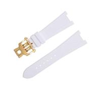 BANDKIT Pour Patek Philippe Bracelet Pour Nautilus Watchband 5711/5712 Interface D'origine Accessoires Bracelet FKM Fluororubber Bracelet De Montre Rose End Link, 25-12, Agate