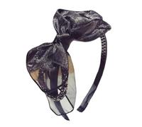 Bandknot Esthétique Bowknot Band Pour Les Femmes Et Les Filles French Mesh Hairband Party Fascinator Hairhoop For Hair Styling Hairband