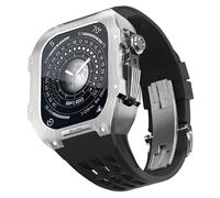 Bandle de boîtier de montre de luxe en acier inoxydable , pour la bande 44 mm série 6 5 4 SE série , pour la bande 8 7 45 mm Kit de modification de bricolage de remplacement de la série de bricolage